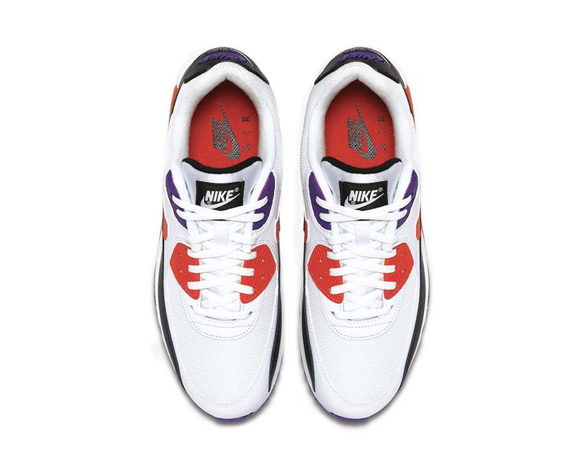 Nike Air Max 90 White Red Orbit Psychic Purple Black AJ1285-106
