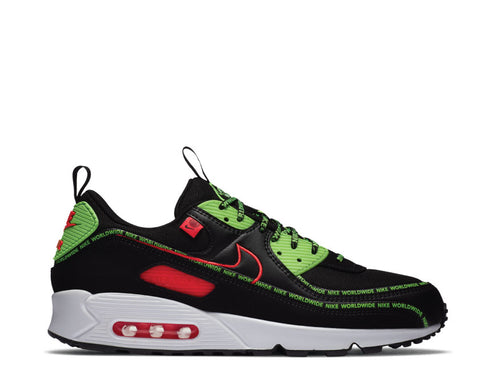 Nike Air Max 90 SE Black / Flash Crimson - Green Strike - White CK6474-001