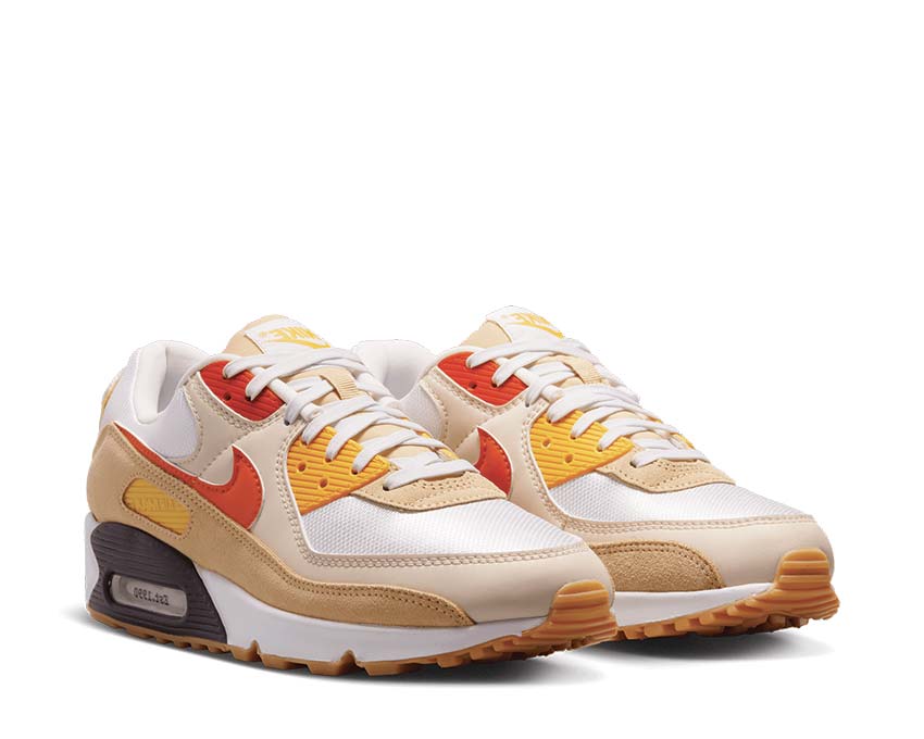 Nike Air Max 90 SE Summit White / Safety Orange - Sesame FB4315-100