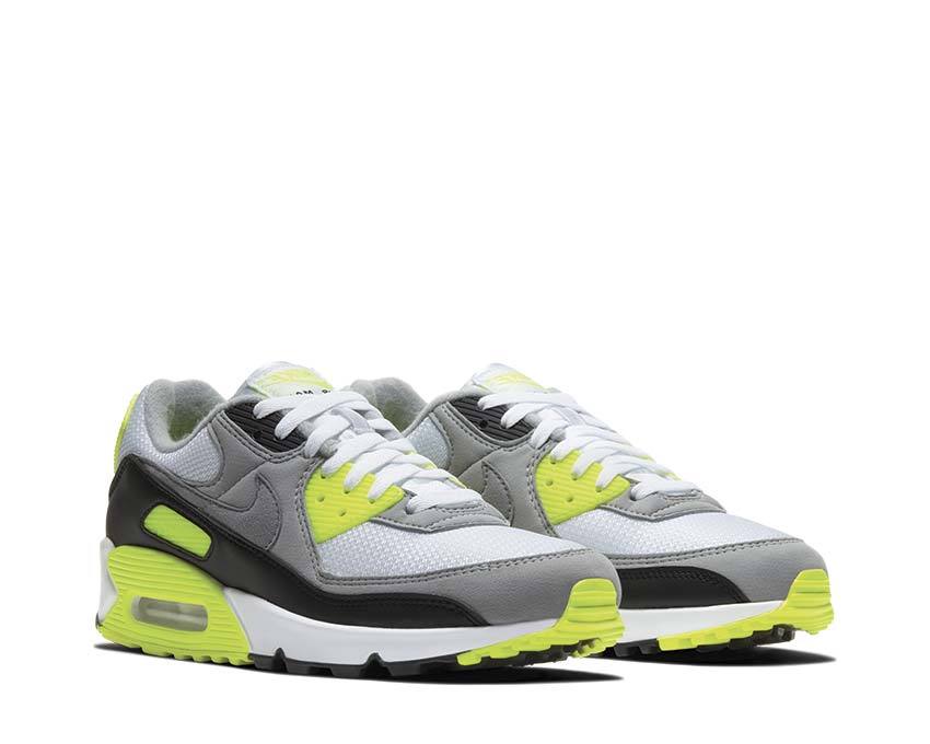 Nike Air Max 90 White / Particle Grey - Volt - Black CD0881-103