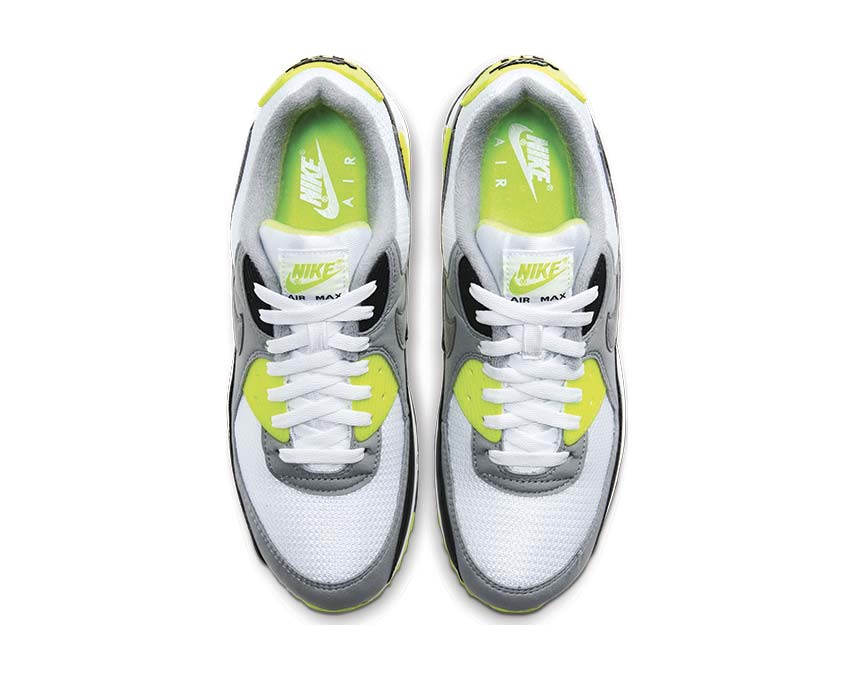 Nike Air Max 90 White / Particle Grey - Volt - Black CD0881-103