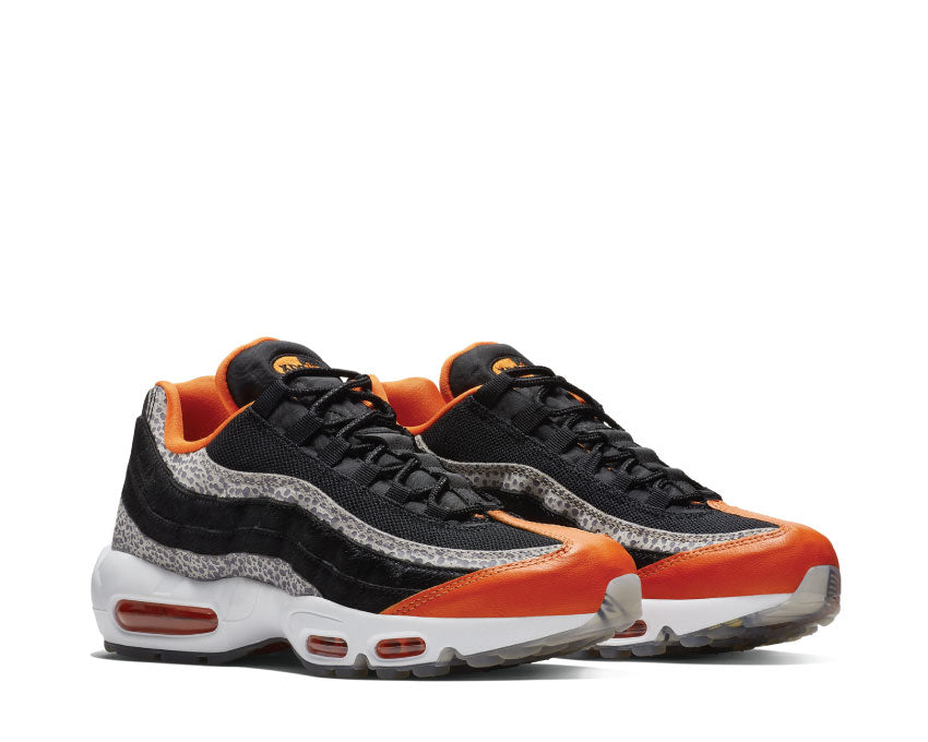 Nike Air Max 95 Black Black Granite Safety Orange AV7014-002