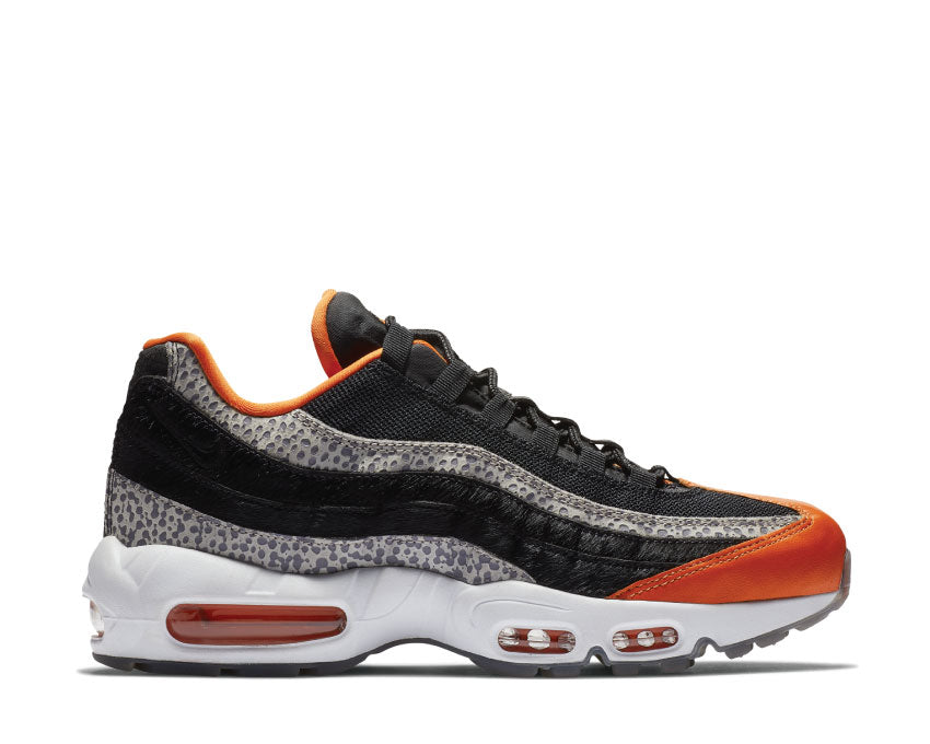 HOT Air Max 95 Black Grey Safety Orange Nike Air Max 95 Black