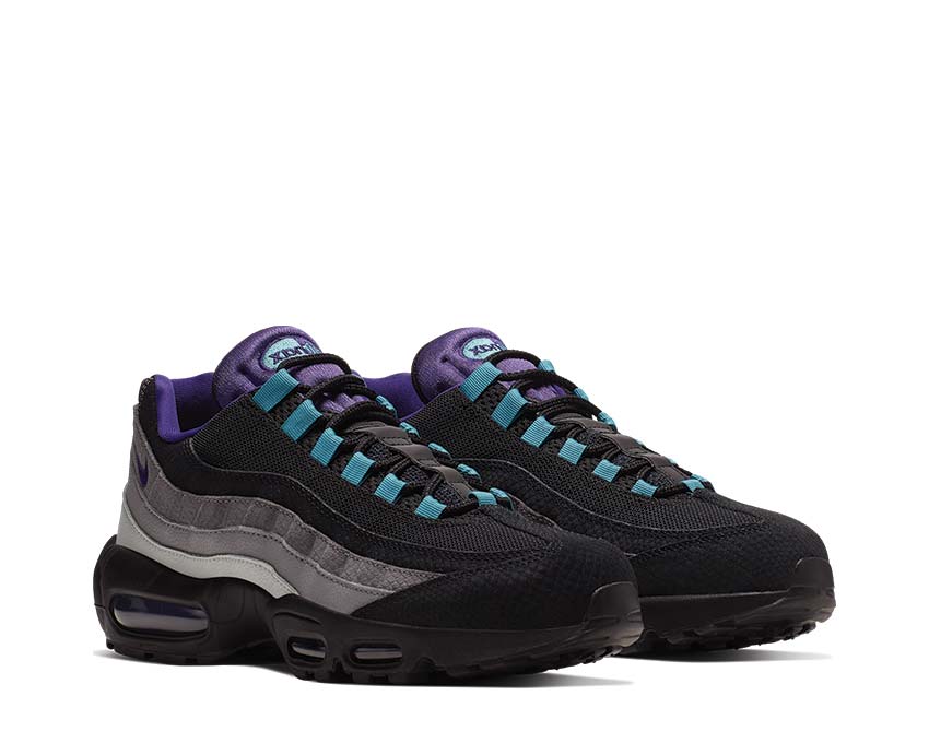 Nike Air Max 95 LV8 Black / Court Purple -Teal Nebula AO2450-002