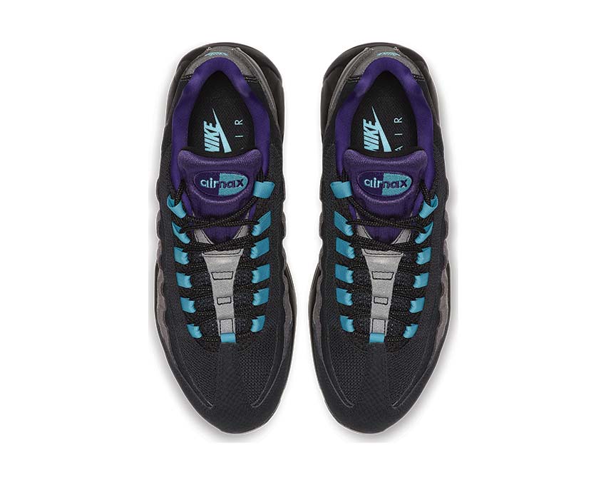 Nike Air Max 95 LV8 Black / Court Purple -Teal Nebula AO2450-002