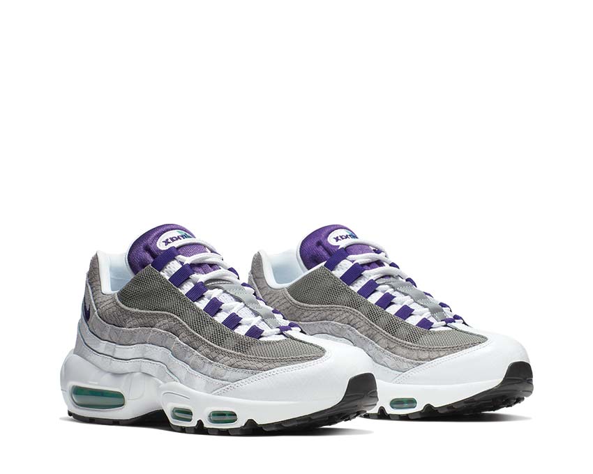 Nike Air Max 95 LV8 White Court Purple Emerald Green AO2450-101