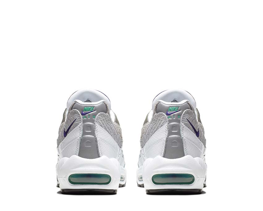 Nike Air Max 95 LV8 White Court Purple Emerald Green AO2450-101