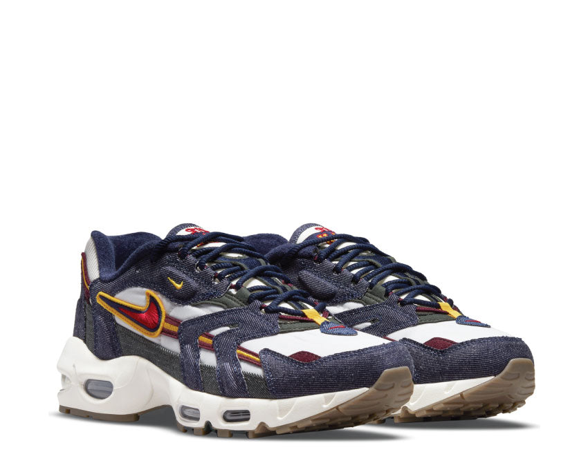 Nike Air Max 96 II QS Blackened Blue / Gym Red - Light Bone DJ6742-400