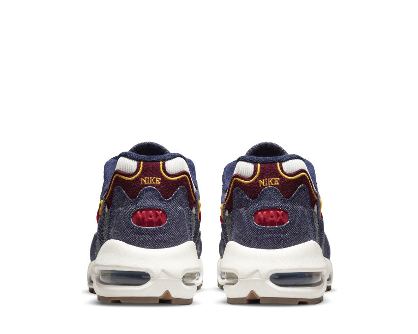 Nike Air Max 96 II QS Blackened Blue / Gym Red - Light Bone DJ6742-400