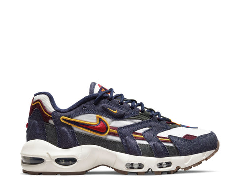 Nike Air Max 96 II QS Blackened Blue / Gym Red - Light Bone DJ6742-400