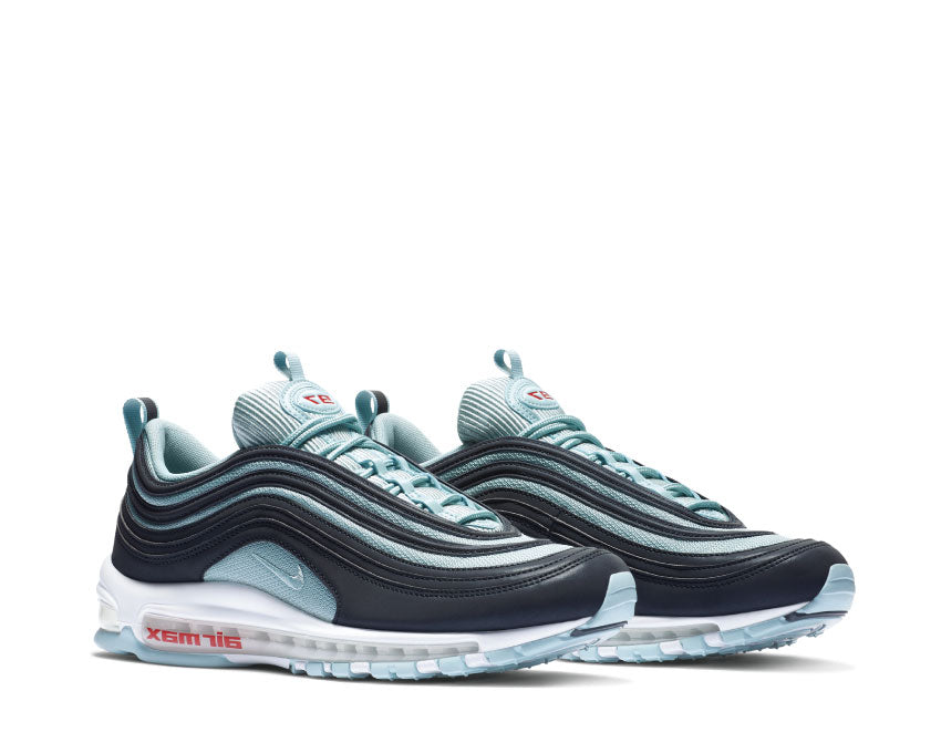 Nike Air Max 97 Premium Dark Obsidian Ocean Bliss University Red AV7025-400