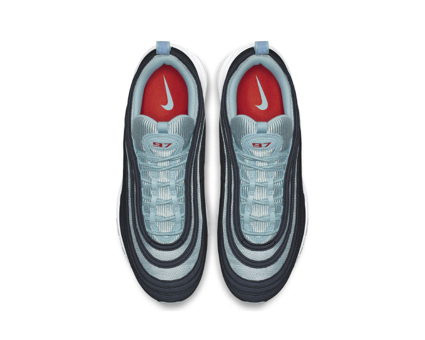 Nike Air Max 97 Premium Dark Obsidian Ocean Bliss University Red AV7025-400