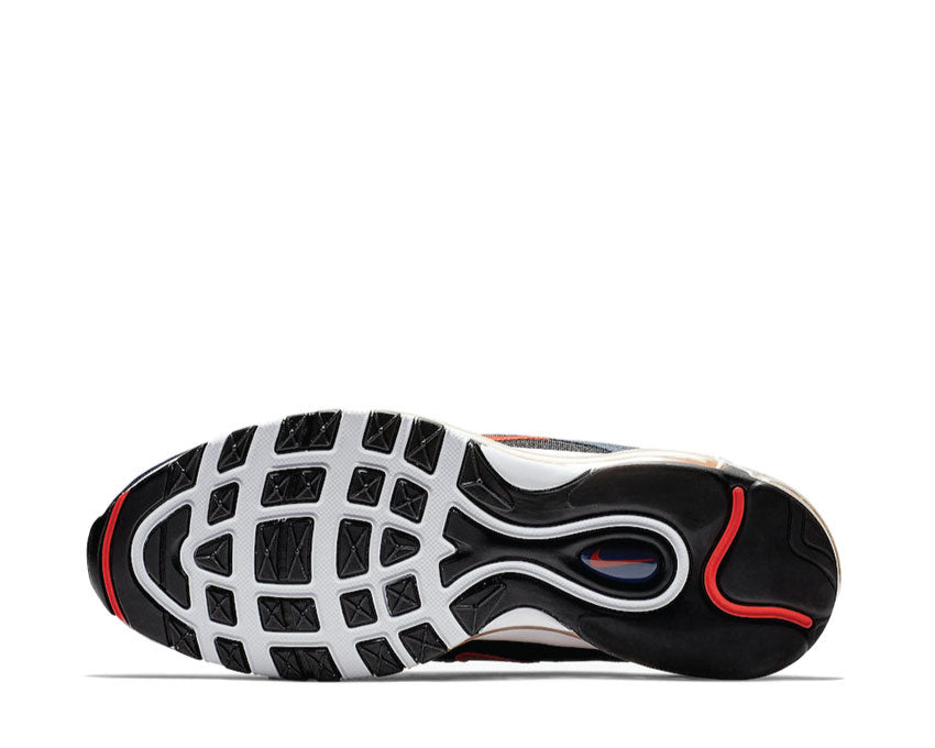 Nike Air Max 97 Midnight Navy Habanero Red Black White 921826 403