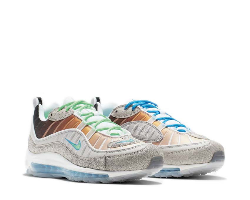 Nike Air Max 98 OA GS Vast Grey / Electro Green - Blue Hero - White CI1502-001