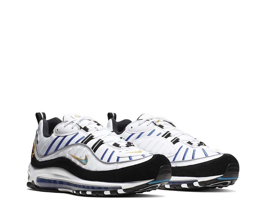Nike Air Max 98 PRM White Teal Nebula University Gold Black BV0989-102