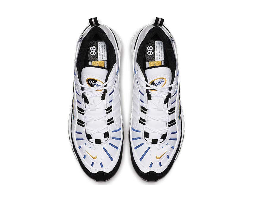 Nike Air Max 98 PRM White Teal Nebula University Gold Black BV0989-102
