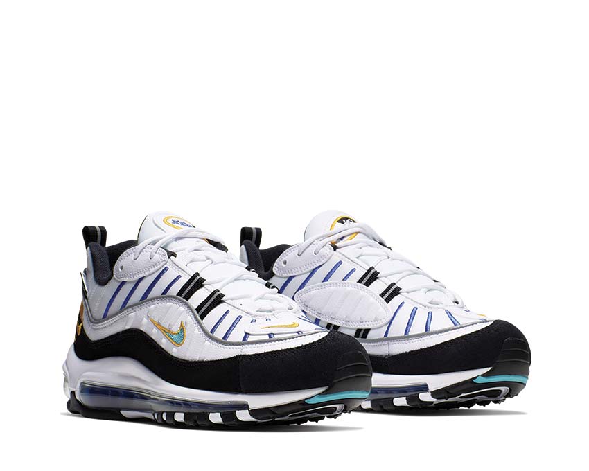 Nike Air Max 98 Prm White Teal Nebula University Gold Black CI1901-102