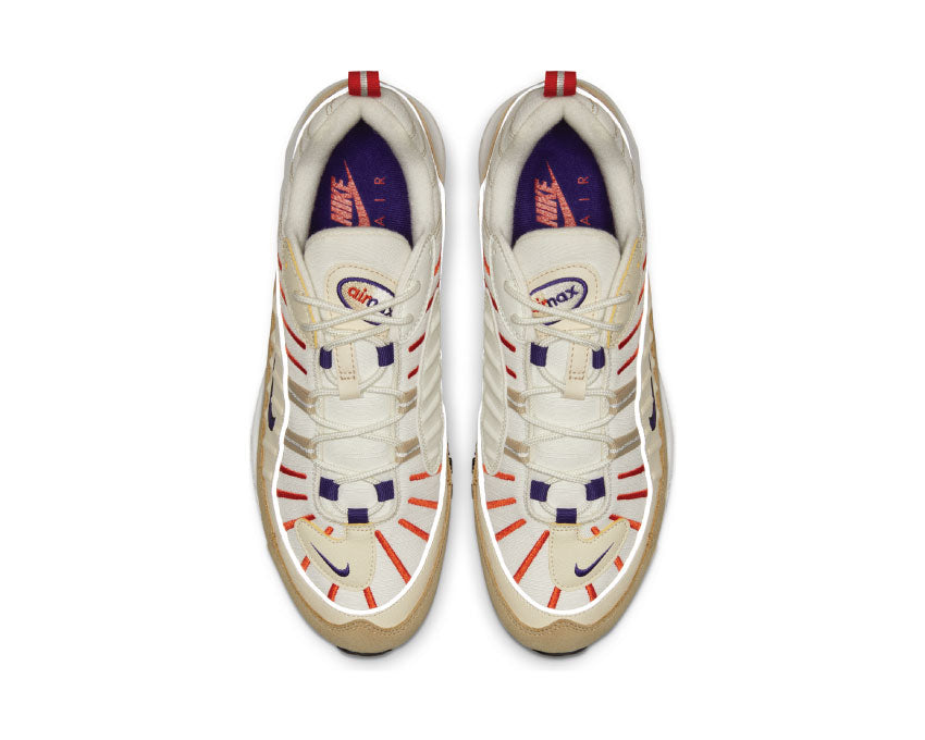 Nike Air Max 98 Sail Court Purple Light Cream Desert Ore 640744-108