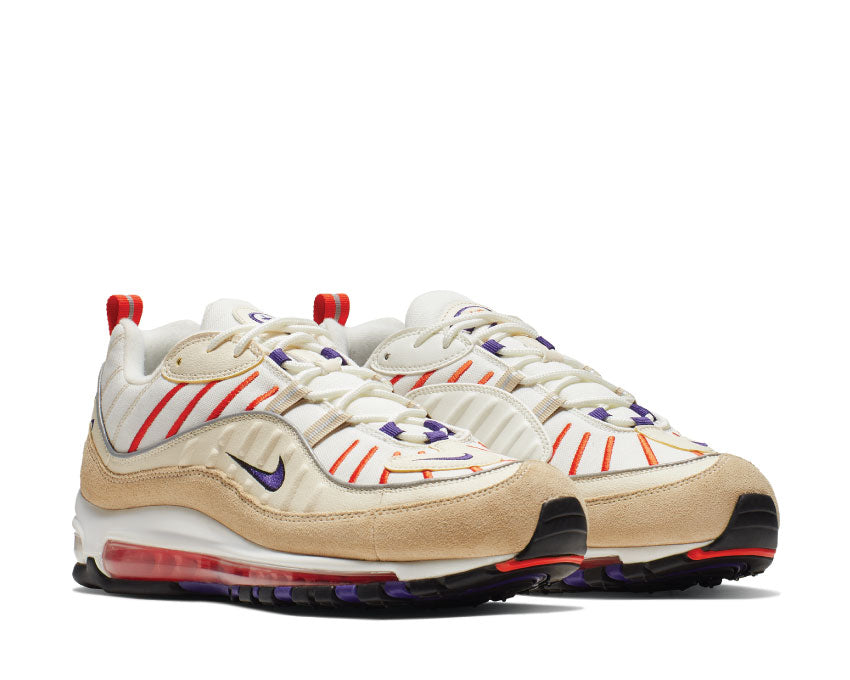 Nike Air Max 98 Sail Court Purple Light Cream Desert Ore 640744-108