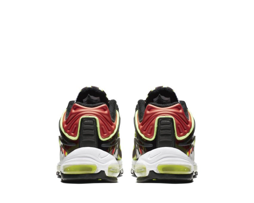 Nike Air Max Deluxe Black Volt Habanero Red White AJ7831-003
