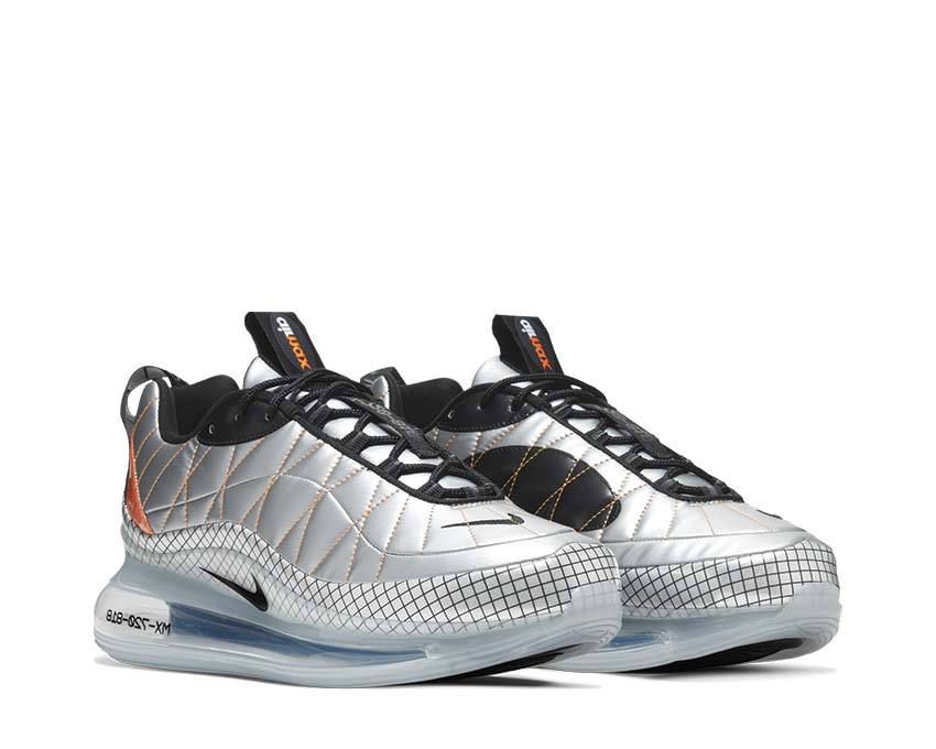 Nike MX 720 818 Metallic Silver Black Total Orange BV5841-001