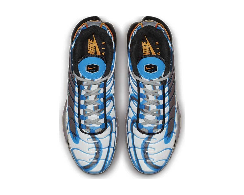 Nike Air Max Plus PRM Photo Blue Wolf Grey Orange Peel Black 815994-400
