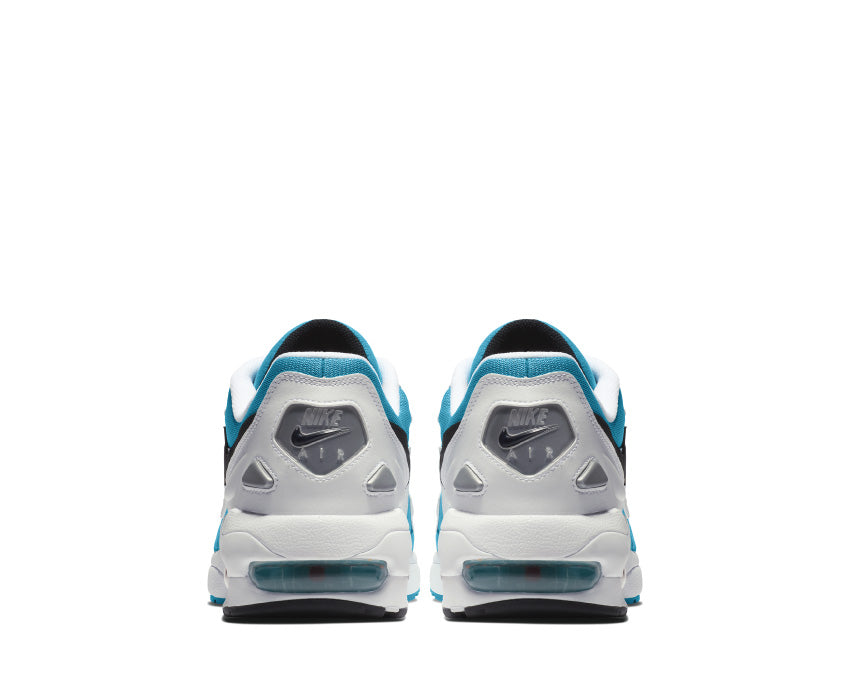 Nike Air Max2 Light White Black Blue Lagoon Laser Orange AO1741-100