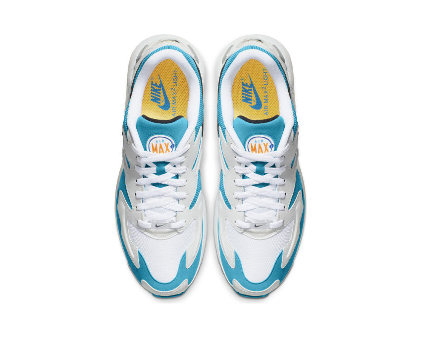 Nike Air Max2 Light White Black Blue Lagoon Laser Orange AO1741-100