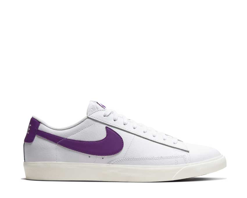 Nike Blazer Low Leather White / Voltage Purple - Sail CI6377-103