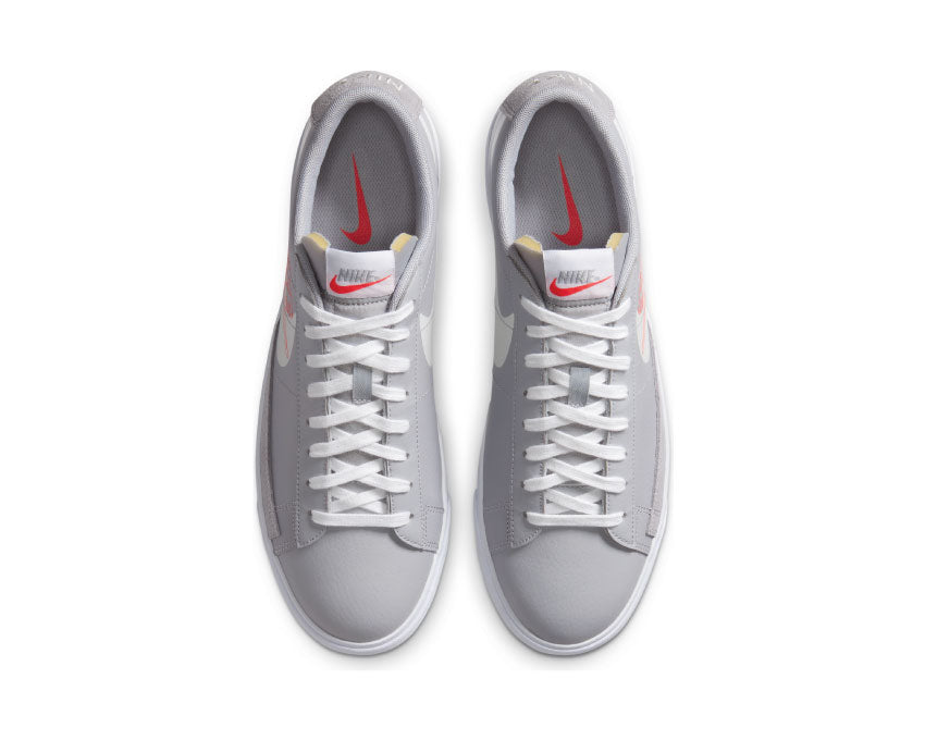 Nike Blazer Low Wolf Grey / Sail - Bright Crimson - White DA4652-001