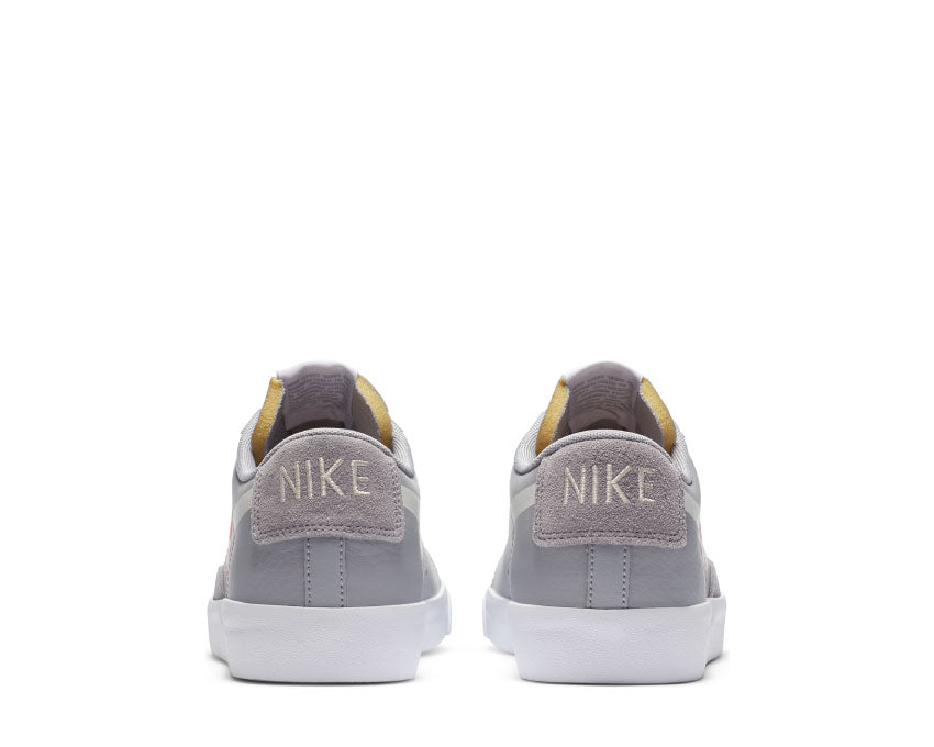 Nike Blazer Low Wolf Grey / Sail - Bright Crimson - White DA4652-001