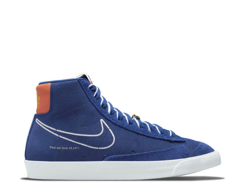 Nike Blazer Mid '77 Deep Royal Blue / White - Orange DC3433-400