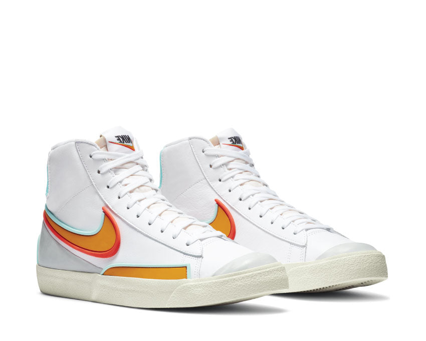 Nike Blazer Mid '77 Infinite White / Kumquat - Aurora Green DA7233-100