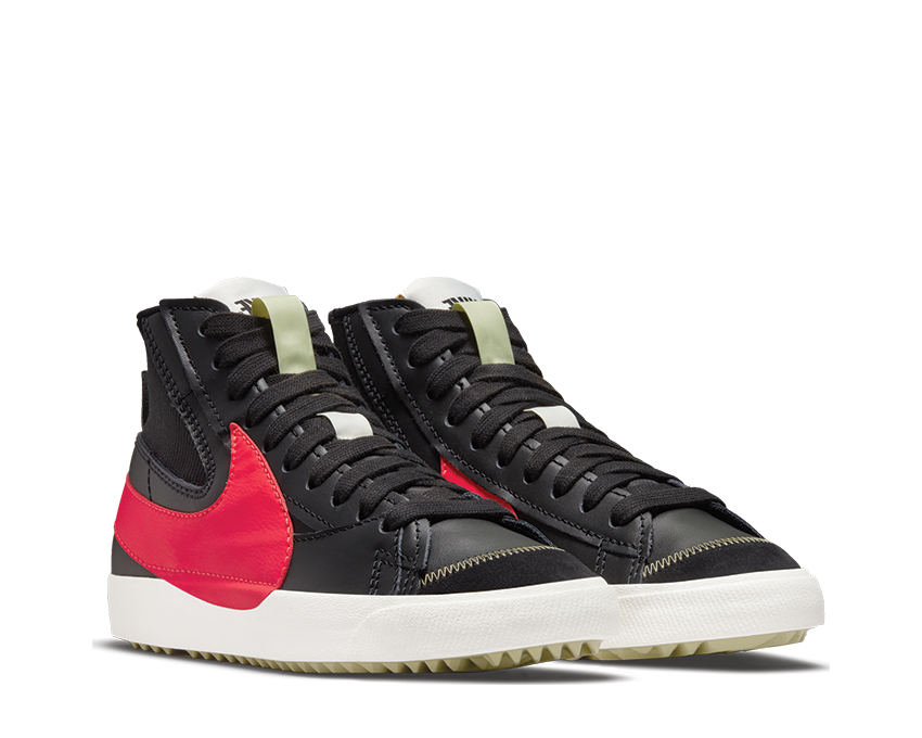 Nike Blazer Mid '77 Jumbo Black / Bright Crimson - Sail - Olive Aura DD3111-001