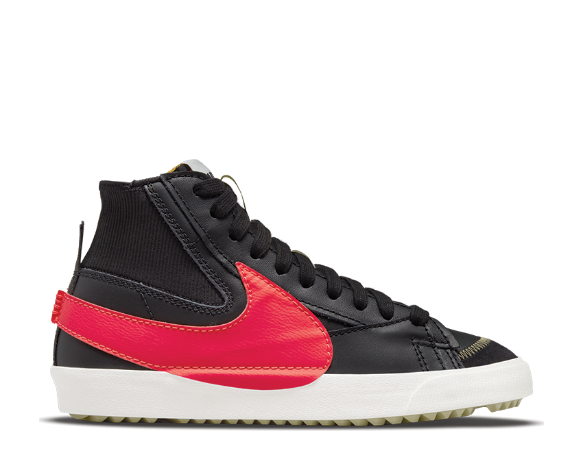 Nike Blazer Mid '77 Jumbo Black / Bright Crimson - Sail - Olive Aura DD3111-001