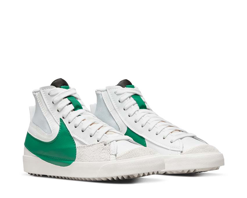 Nike Blazer Mid '77 Jumbo Summit White / Malachite - Blackened Blue DR8595-100