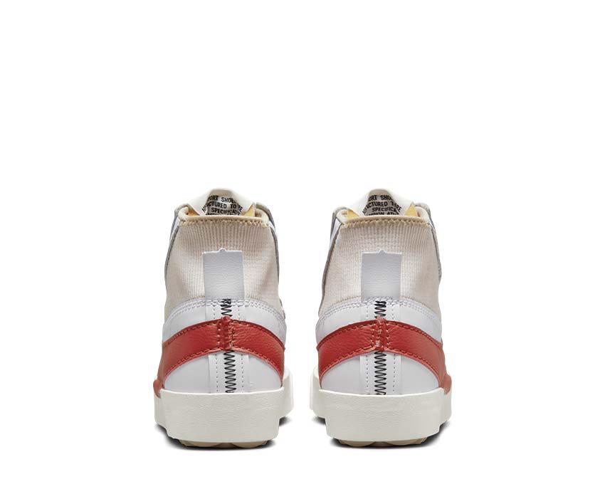 Nike Blazer Mid '77 Jumbo White / Habanero Red - Rattan - White DD3111-102