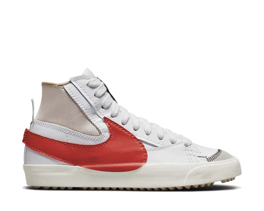 Nike Blazer Mid '77 Jumbo White / Habanero Red - Rattan - White DD3111-102