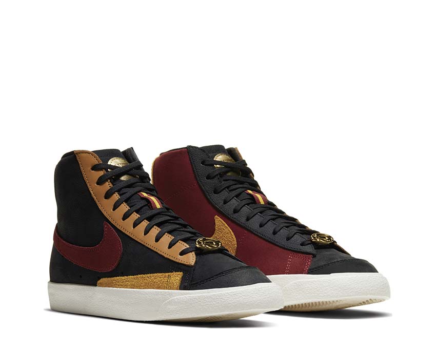 Nike Blazer Mid '77 W QS Black / Team Red - University Gold - Flax CU6442-001