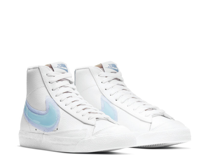 Nike Blazer Mid W '77 White / Glacier Blue - Metallic Platinum DD0502-102