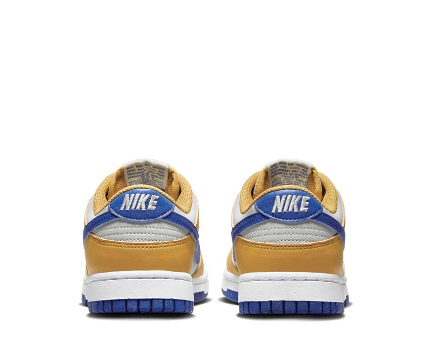 Nike Dunk Low Next Nature Wheat Gold / Hyper Royal - Light Silver DN1431-700