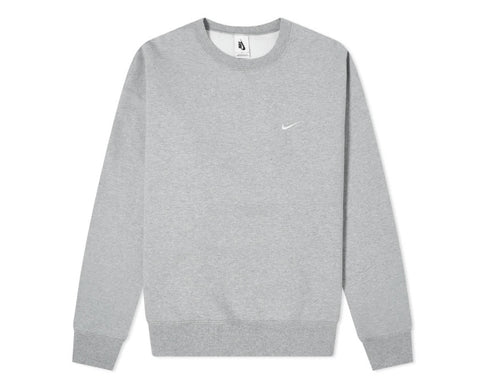 Nike M NRG Soloswoosh Crew Fleece DK Grey Heather / White CV0554-063