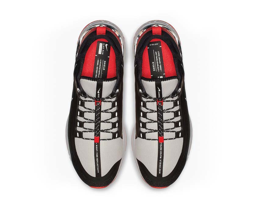 Nike Odyssey React Shield NRG Black Reflect Silver Habanero Red BQ8780-006