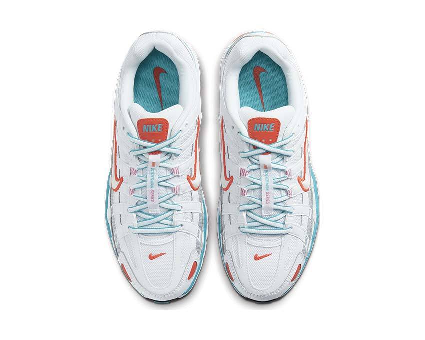 Nike P-6000 White / White - Oracle Aqua - Magic Flamingo BV1021-105