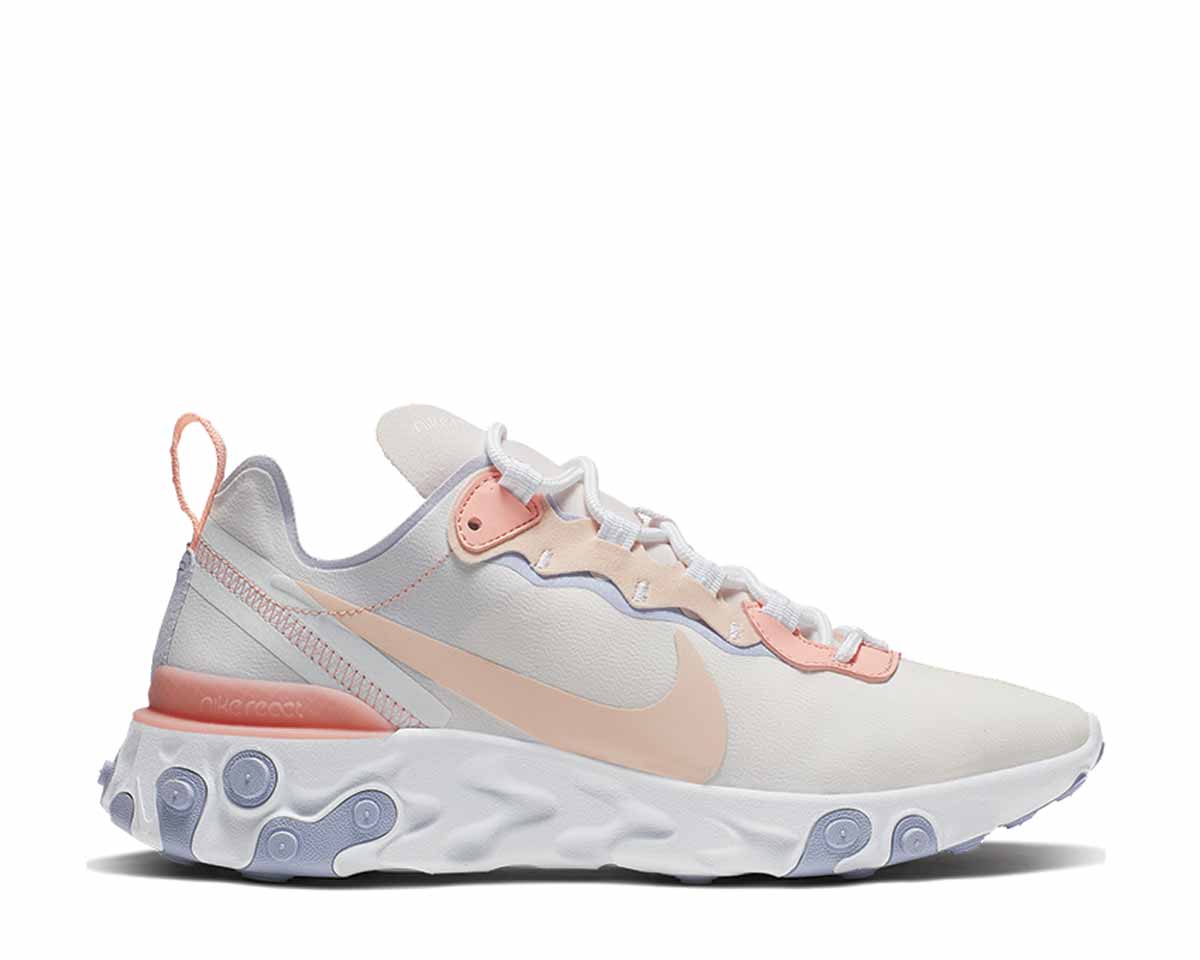 Nike React Element 55 Pale Pink Washed Coral Oxygen Purple BQ2728-601