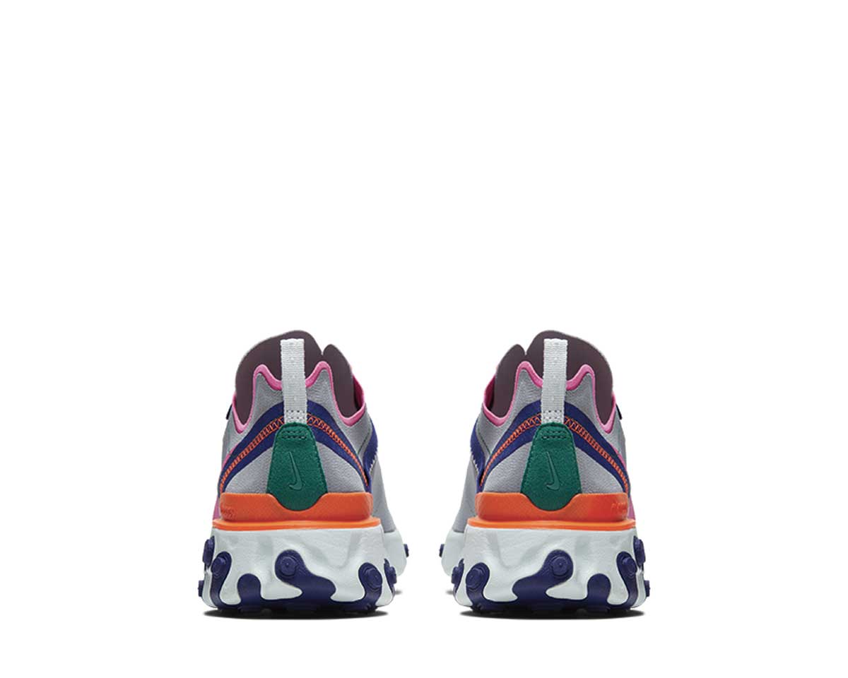 Nike React Element 55 Wolf Grey Laser Fuchsia Hyper Crimson BQ2728-006