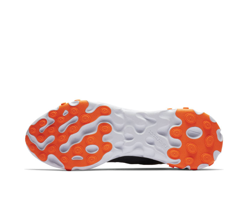 Nike React Element 55 Black Wolf Grey Total Orange White BQ6166 006