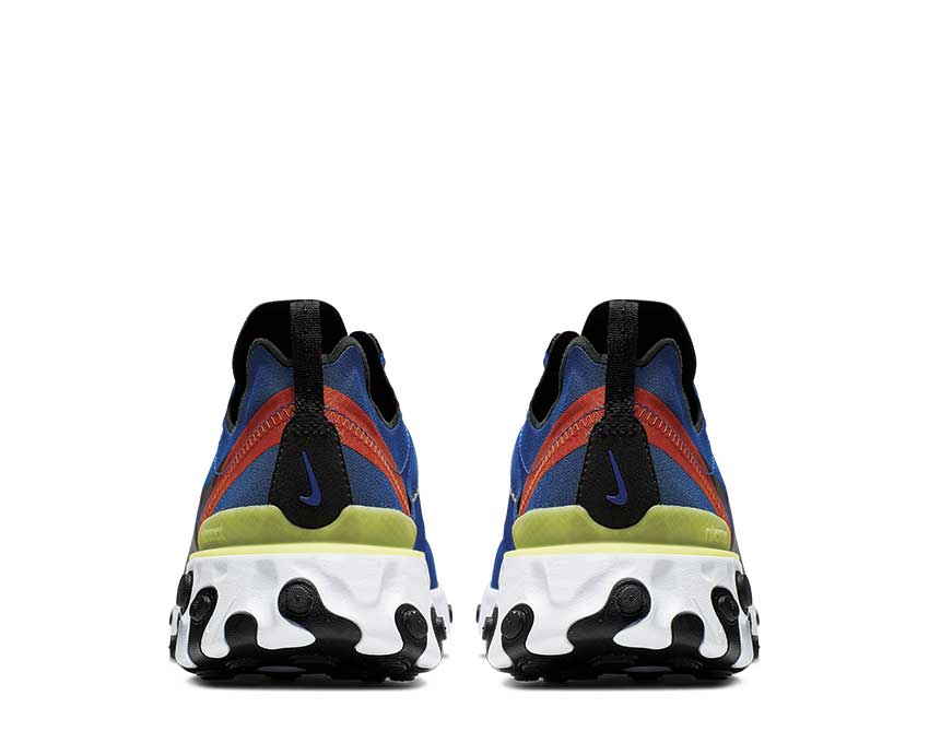 Nike React Element 55 Game Royal Black White Dynamic Yellow BQ6166-403