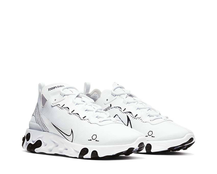 Nike React Element 55 White / Black CU3009-100