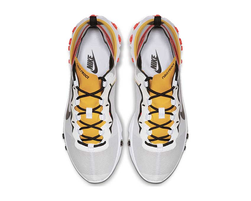 Nike React Element 55 White Black Bright Crimson BQ6166-102